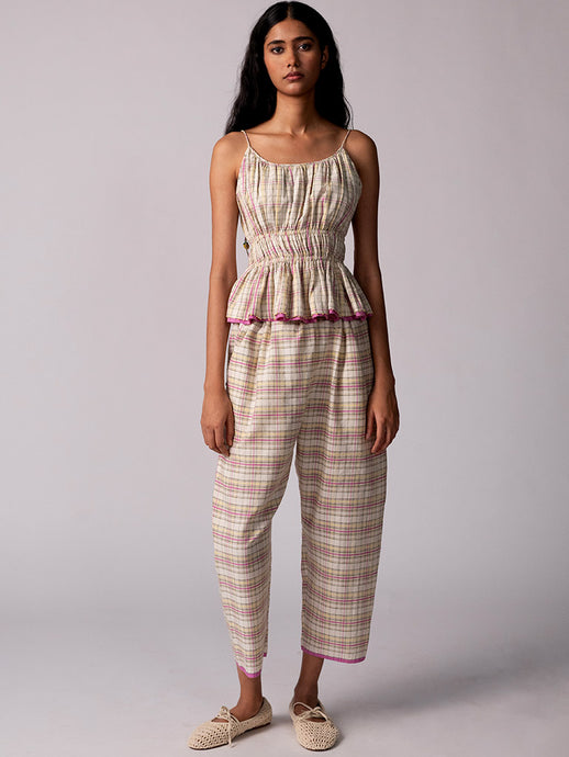 Shevanti Checkered Top TOPS IKKIVI