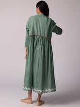 Load image into Gallery viewer, Mandara Green Check Dress DRESSES IKKIVI
