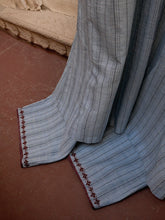 Load image into Gallery viewer, Anjira Pants Blue Cotton Stripe BOTTOMS IKKIVI   
