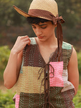 Load image into Gallery viewer, Mila Kantha Patchwork Vest JACKETS Doodlage
