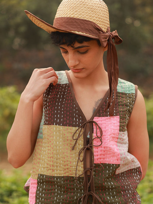 Mila Kantha Patchwork Vest JACKETS Doodlage