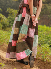 Load image into Gallery viewer, Irene Kantha Patchwork Skirt BOTTOMS Doodlage
