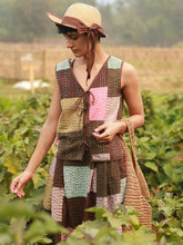 Load image into Gallery viewer, Mila Kantha Patchwork Vest JACKETS Doodlage
