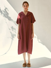 Load image into Gallery viewer, Anytime Burgundy Dress DRESSES IKKIVI   
