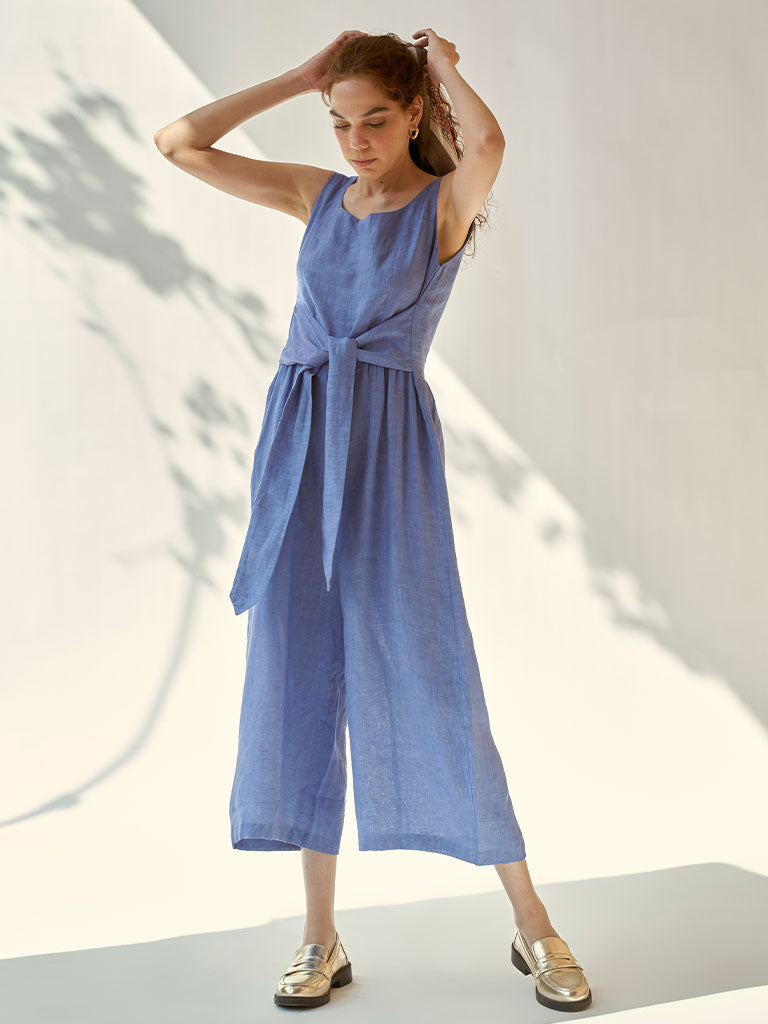 Beyond Basic Blue Jumpsuit JUMPSUITS IKKIVI   