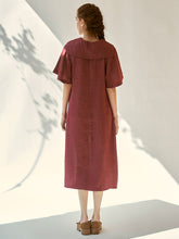 Load image into Gallery viewer, Anytime Burgundy Dress DRESSES IKKIVI   
