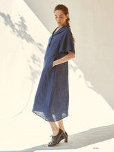 Load image into Gallery viewer, Anytime Indigo Dress DRESSES IKKIVI   
