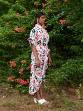 Load image into Gallery viewer, Jardin Spray Draped Shirt Dress DRESSES Khajoor   
