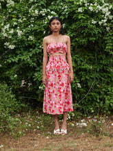 Load image into Gallery viewer, Le Blush Fleur Midi Smocked Skirt BOTTOMS Khajoor   
