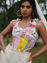 Load image into Gallery viewer, Farmland Patchwork Corset Top TOPS Khajoor   
