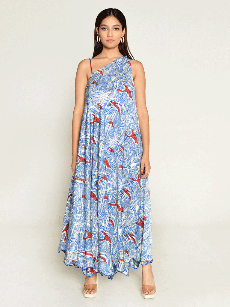 Ponzo One Shoulder Maxi DRESSES Rias Jaipur