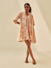 Load image into Gallery viewer, Dusky Pink Shirt Dress DRESSES KHARA KAPAS   
