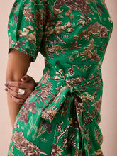 Load image into Gallery viewer, Green Fields Wrap Dress DRESSES SUI
