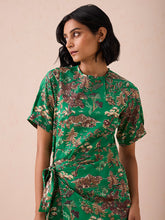 Load image into Gallery viewer, Green Fields Wrap Dress DRESSES SUI
