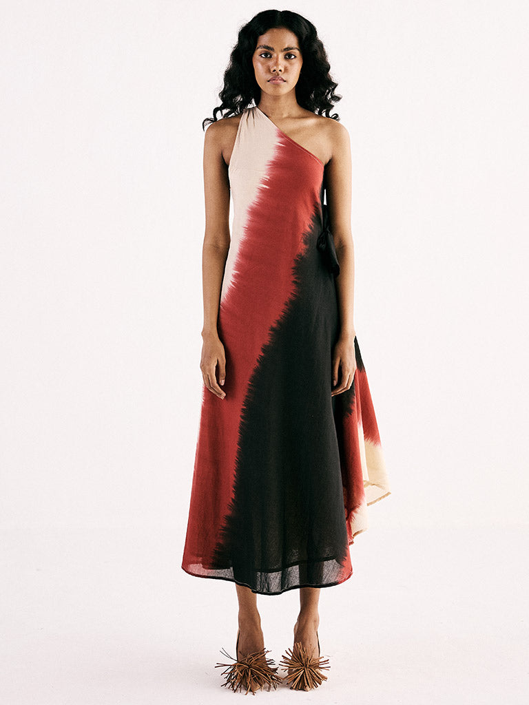 Red Horizon Dress DRESSES KHARA KAPAS