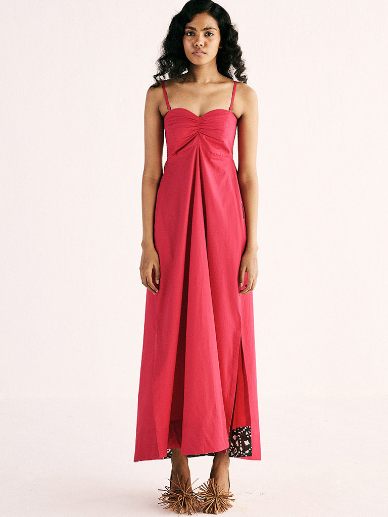 Fuchsia Flame Gown DRESSES KHARA KAPAS   