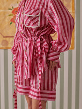 Load image into Gallery viewer, Blush Stripes Uniform Co-ord Set SETS Khajoor
