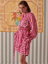 Load image into Gallery viewer, Blush Stripes Uniform Co-ord Set SETS Khajoor
