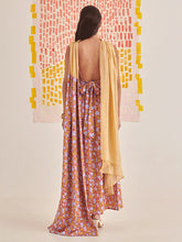 Load image into Gallery viewer, Gold Florentina Slip Draped Dress DRESSES Khajoor
