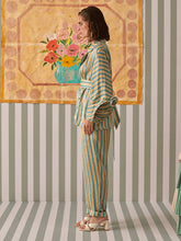 Load image into Gallery viewer, Evergreen Stripes Blazer Co-ord Set SETS Khajoor
