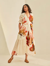 Load image into Gallery viewer, Wild Poppy Wrap Dress DRESSES KHARA KAPAS   
