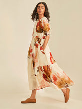 Load image into Gallery viewer, Wild Poppy Wrap Dress DRESSES KHARA KAPAS   
