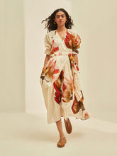 Load image into Gallery viewer, Wild Poppy Wrap Dress DRESSES KHARA KAPAS   
