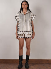 Load image into Gallery viewer, Oatmeal Scallop Shirt TOPS Mati   
