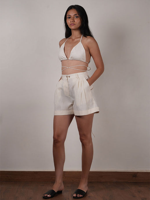 Overlap Bralette & Shorts Set SETS Mati   