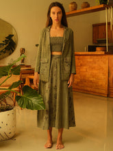 Load image into Gallery viewer, Olive Blazer and Skirt Set SETS Em and Shi
