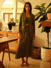 Load image into Gallery viewer, Olive Blazer and Skirt Set SETS Em and Shi
