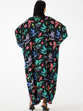 Load image into Gallery viewer, Black Botanica Kaftan DRESSES IKKIVI   
