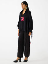 Load image into Gallery viewer, Zulu Black Linen Pant Set SETS IKKIVI   
