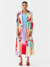 Load image into Gallery viewer, Cream Ikigai Trench Coat &amp; Ombre Slip Dress SETS IKKIVI
