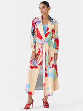 Load image into Gallery viewer, Cream Ikigai Trench Coat &amp; Ombre Slip Dress SETS IKKIVI
