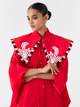 Load image into Gallery viewer, Ruby Batwing Shirt with Collar TOPS IKKIVI
