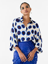 Load image into Gallery viewer, Indigo Batwing Shirt TOPS IKKIVI
