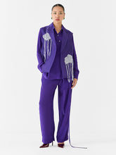 Load image into Gallery viewer, Violet Organza Jacket JACKETS IKKIVI
