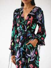 Load image into Gallery viewer, Black Botanica Jumpsuit JUMPSUITS IKKIVI   
