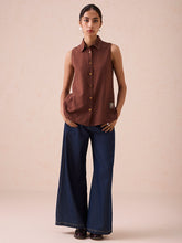 Load image into Gallery viewer, The Cocoa Sleeveless Shirt TOPS SUI
