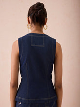 Load image into Gallery viewer, The Daydream Denim Waistcoat JACKETS SUI
