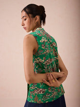 Load image into Gallery viewer, The Evergreen Luck Cheongsam Blouse TOPS SUI
