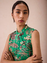 Load image into Gallery viewer, The Evergreen Luck Cheongsam Blouse TOPS SUI
