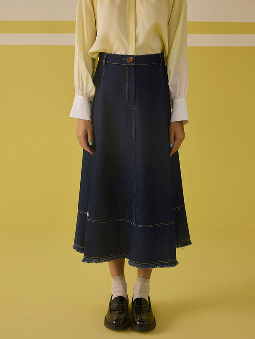 The Sunshine Denim Skirt BOTTOMS SUI